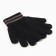 Children's gloves minku, black color, 13 cm