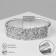 Bracelet with the rhinestones "Chantal" on the magnet, the color is silver, l = 20 cm