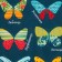 Kitchen towel "Rainbow butterflies" 35x60 cm