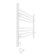 Towel electric heated Laris Olivia ChK8, 800x500 mm, 8 crossbars, right, white
