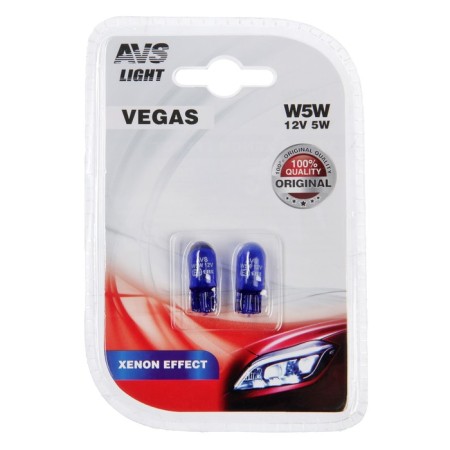 Avs Vegas Xenon Effect, W5W, 12 V, 5 W, set 2 pcs-1