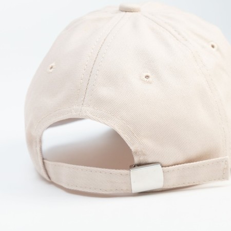 Baseball cap with inscriptions minku is beige color, size 54-56-3