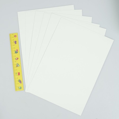 White cardboard A4, 6 sheets "Kalyak-Malyak", shaken-4