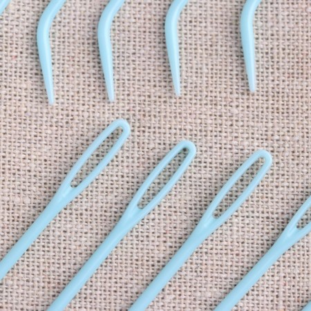 Knitting needles, 7 cm, 10 pcs, blue color-1