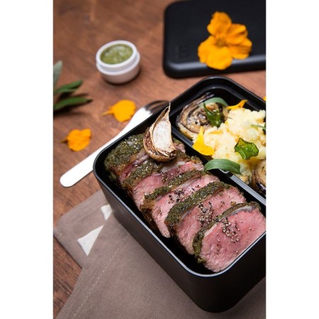 Square lunch-box, black, 1.7 liters-10