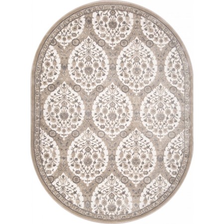 Oval carpet Merinos Atlantis, size 160x220 cm, color Cream