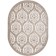 Oval carpet Merinos Atlantis, size 160x220 cm, color Cream