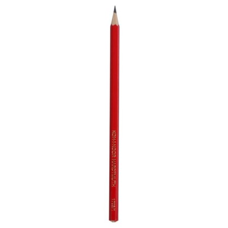 Chernographic pencil Koh-I-Noor 1703 b alpha, red case, sharpened-1