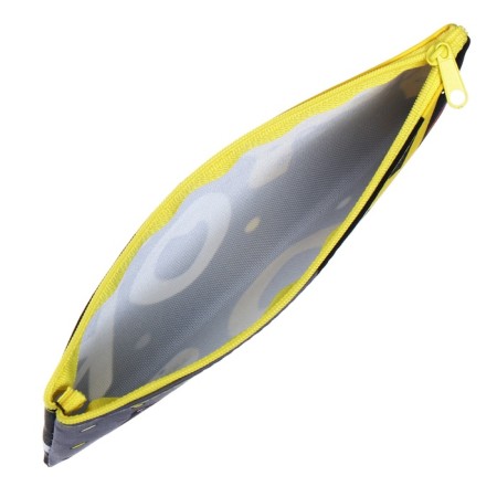 Penal soft, 1 department, 110 x 205 mm, flat, Hatber, antidepressant black/yellow NPK18089-3