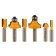Set of milling plants 10622, for decorative work, wooden box, d = 8 mm, 6 pcs.