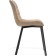 SHEET on a metal frame Chelsea Metal/velor, black/beige 50x60x80 cm