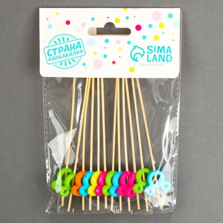 Wooden skewers "Mouse", 12 cm, set 12 pcs.-2