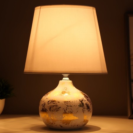 Pattio table lamp E14 40W white gold 20x20x29cm-1