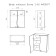 Bathroom hinged cabinet 02-60, 60 x 70 x 28.9 cm