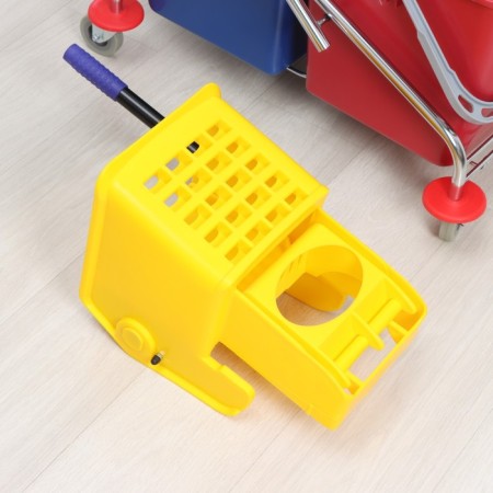 Two -wounded trolley cart, 46 liters, with spin, chrome frame-4