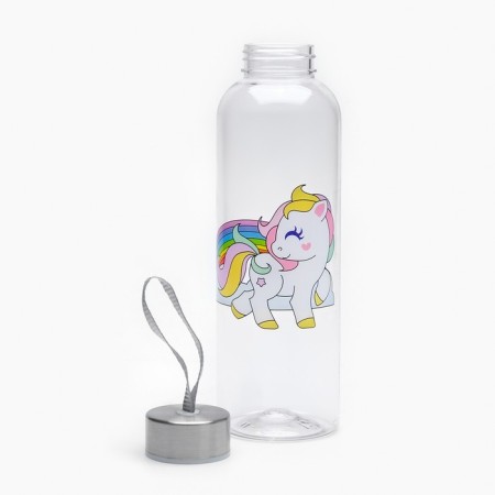 Water bottle, 600 ml, "unicorn", 20 x 7 cm-1