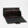 Women's wallet on magnets, black color