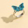 Ring "Butterfly", 1.5 x 1 x 2 cm, 20 pcs