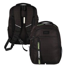 Рюкзак молодёжный 42 х 31 х 22 см, Grizzly, эргономичная спинка, отделение для ноутбука, чёрный