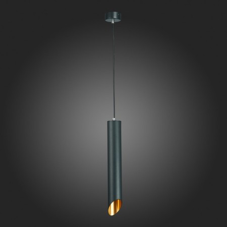 Suspension lamp ST LUCE. ST152.413.01. 1x50 W, GU10, 6x6x40 cm, black color-4