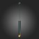 Suspension lamp ST LUCE. ST152.413.01. 1x50 W, GU10, 6x6x40 cm, black color