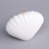 Figure candle "shell", 3.2x4.5 cm, white