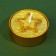Tea candle "Happy New Year", without aroma, d = 4 cm