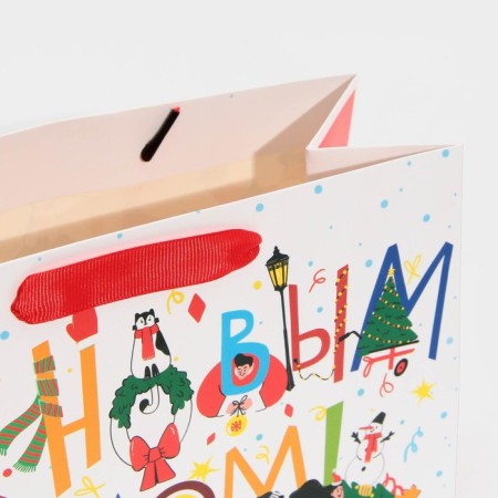 Laminated horizontal package “Waiting for magic”, MS 18 x 23 x 10 cm, New Year-5