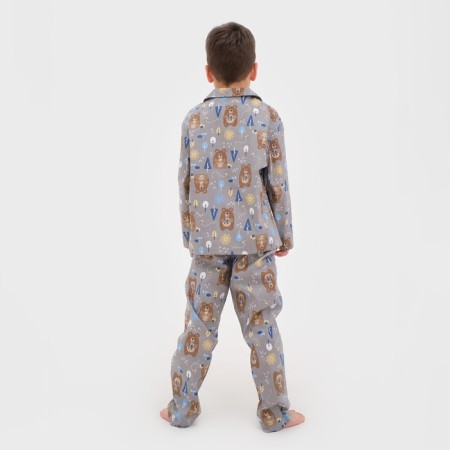 Pajama nursery (shirt, trousers) KAFTAN "Bears", p. 98-104, beige-4