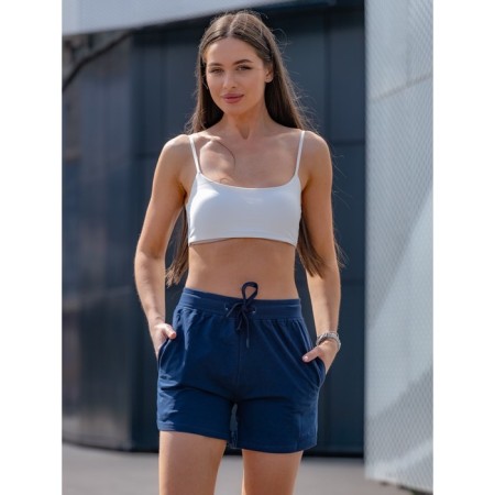 Women's shorts ise, size 48 cm, dark blue color-5
