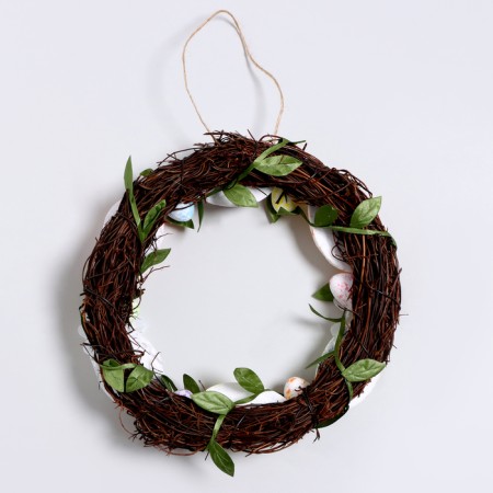 Easter decor "Wreath with daisies" 20 × 20 × 4 cm-3