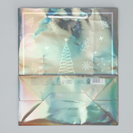 Holographic package "Gift", Ml 23 x 27 x 11.5 cm, New Year-6