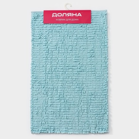Bathroom mat “Long Books”, 50 × 80 cm, Buhli length 2 cm, Blue color-6
