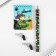 Chancellery set “Happy Defender of the Fatherland Day!”, Pencils 2 pcs, eraser 2 pcs, notebook
