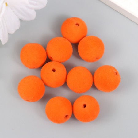 Beads for creativity velvet spraying "orange peel" set 10 pcs d = 1.4 cm-2