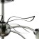 Svetogor chandelier "Music" 5x60W E27 Black/Chrome