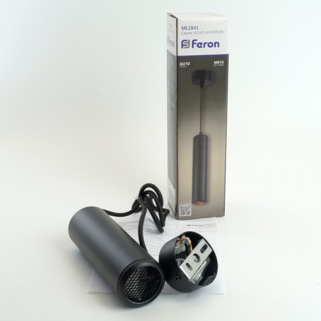 Ceiling light Feron ML1841, IP20, GU10, 35 W, 54x54x160 mm, black color-8