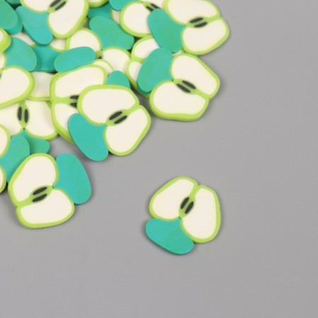 PVC Green Apple Decor for Creativity Set 20 grams 0.3x1.9x1.9 cm-1