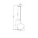 Suspension lamp Maytoni Mod271PL-01B5, 1HE27, 60W, 20x20x334 cm, Black color black