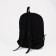 School backpack from textiles on lightning, 3 pockets, black color