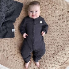 Overalls with open legs, height 62 cm, graphite color