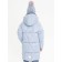 Coat for girls, height 122 cm, gray color