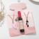 Set 3 objects: 2 pendants, tint for the lip "Uzolnutor" heart and wine, color in silver, 25 cm