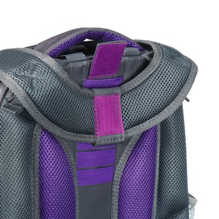 School backpack 38 x 30 x 16 cm, ergonomic back, stavia "stars", gray-10