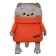 Soft toy-podushka "Cat in a sweater with braids", 32 cm