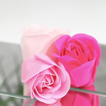 Soap roses, colored shades, set of 18 pcs.-3