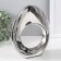 Souvenir Ceramics "Abstraction. Ring" silver 23x8.5x21.5 cm