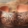 Trixel bracelet, plate, wide, copper