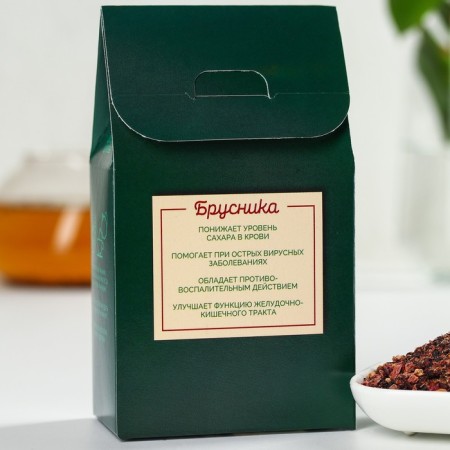 Berry-grass tea "General strengthening": lingonberry, rosehip, thyme, red mountain ash, aronia, 50 g.-3