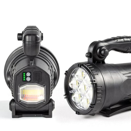 Flight battery flashlight, 4000 mAh, 25 W, 1500 lm, LED, USB, IP45-1